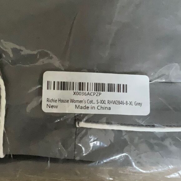 Richie House Women Cotton Pajamas Set Notch Collar Soft Sleepwear NWT in pkg - Picture 6 of 6